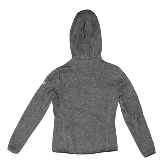 Arc'teryx | Women’s Heathered Gray Fleece Hoodie Sweater Full Zip, Size Small - Picture 3 of 5